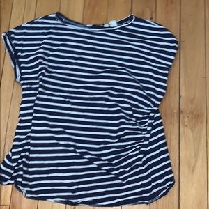 I am selling this blue and white striped top.